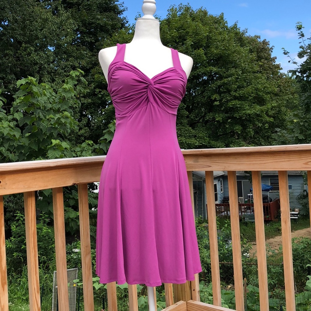 Moda International purple flowy dress